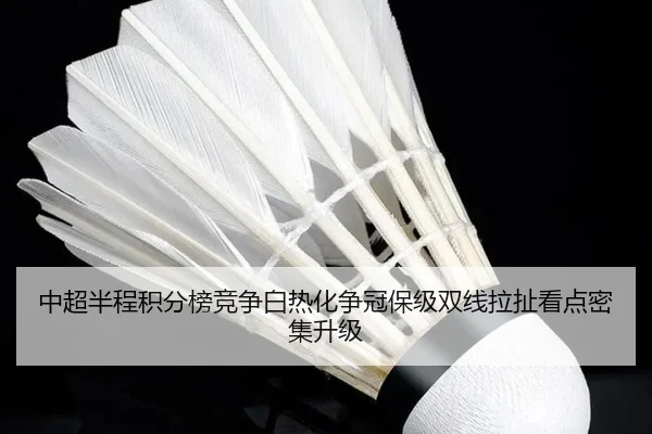 中超半程积分榜竞争白热化争冠保级双线拉扯看点密集升级